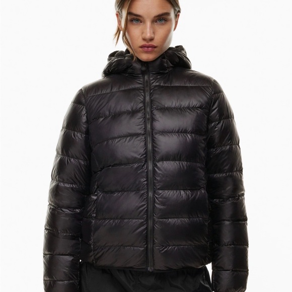 Women's Black Puffer Jacket - Picture 2 of 7